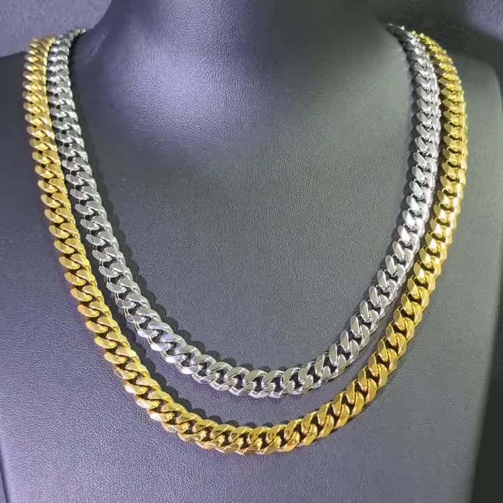 [Christmas, Halloween] S925 Sterling Silver Heavy Cuban Chain, 10mm Wide, Handcrafted Heavyweight Construction, Sturdy And Durable, Suitable for Casual Attire And Special Occasions Such As Christmas And Halloween