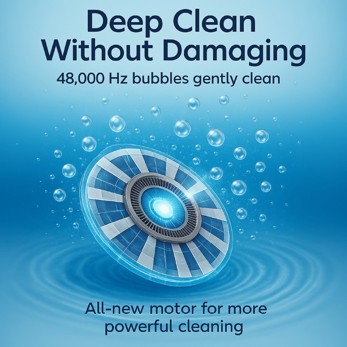 Ultrasonic Jewelry Cleaner, 48KHz Ultrasonic Cleaner Machine for Jewelry, Eyeglasses, Rings, Watch Strap, Dentures- Dual Cleaning Modes, 304 Stainless Steel Tank