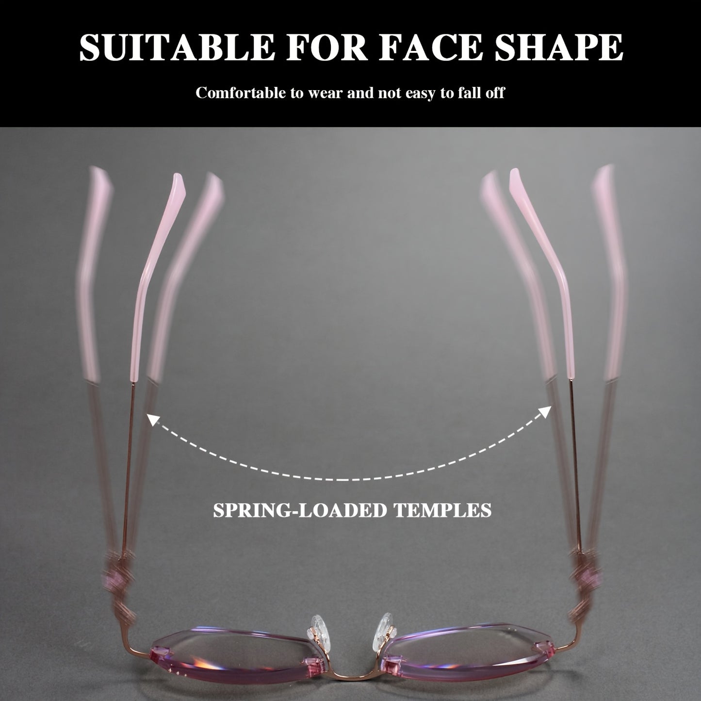 Reading Glasses for Women Pink Rhinestone, Elegant Mirror Leg Magnifying Readers +1.0 to +4.0, Lightweight Comfortable Ladies Eyewear, Stylish Crystal Embellished Readers — Gift for Her