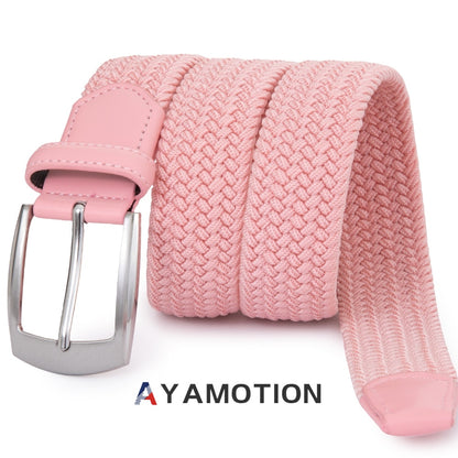 Ratchet Belt for Men & Women - Stretch Woven Elastic Braided, Auto Buckle, 32 Adjustments, Sizes S-XL, 5 Colors, Golf Wedding School Gift