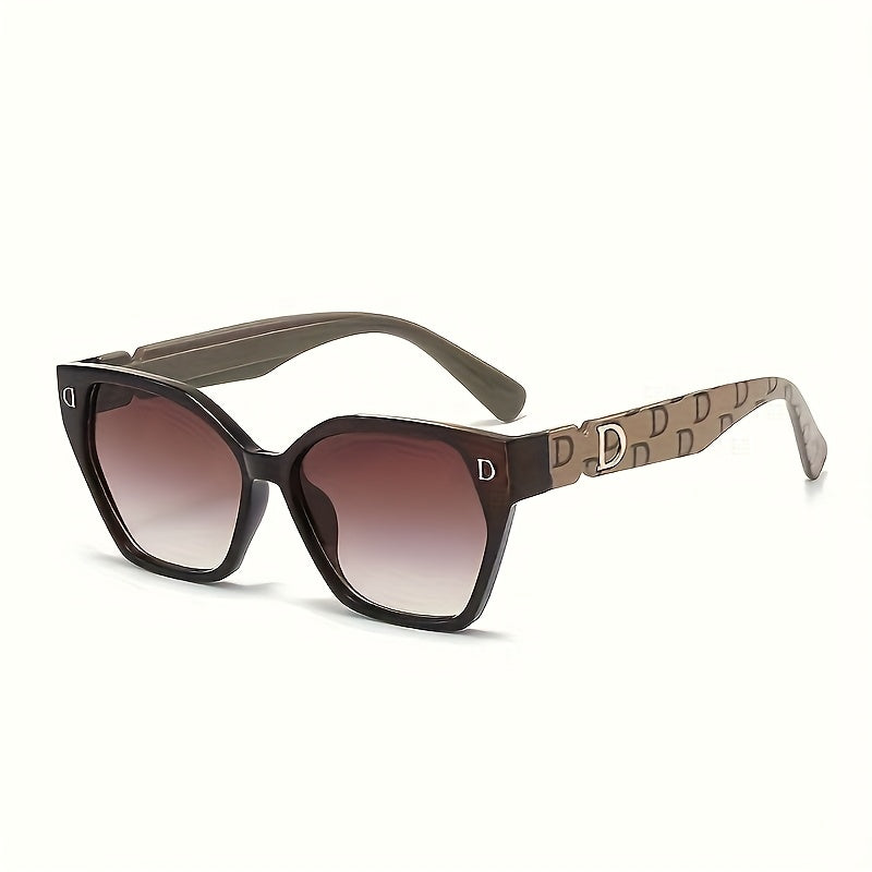 Men's & Women's Cat Eye Glasses - Plain (No  Needed) with Cat-Eye Slanting Eyes Design, Rectangular Frame for Everyday Commuting, Casual & Office Wear - Modern Simple Style for short/long faces