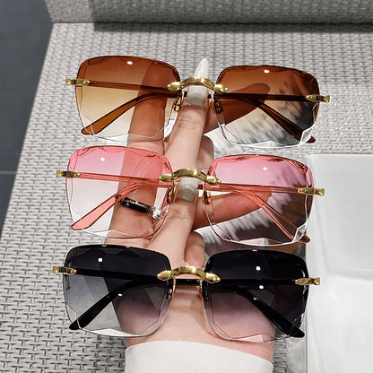 Photochromic Glasses 3 Pack Frameless Square Auto-Tinting Lenses Scratch Resistant Men Women Driving Work Indoor Outdoor Fashion Eyewear Daily Use