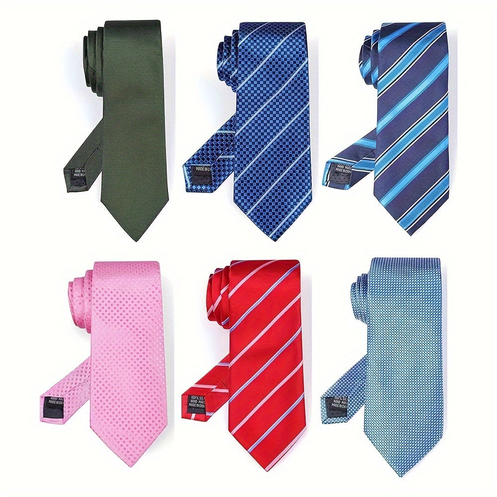 Men's Formal Tie Six Colors in a Bundle