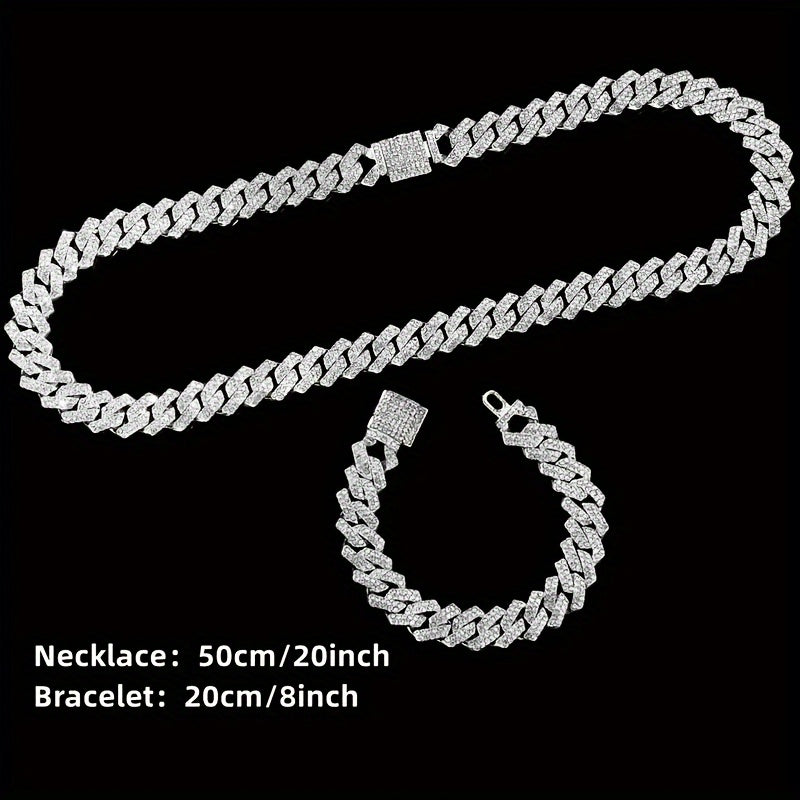 4pcs, Bai Gui Men'S Diamond-Inlaid (Lab-Created) Bracelet Set, Water Diamond (Lab-Created) Ring Set, Men'S Watch Gift Set