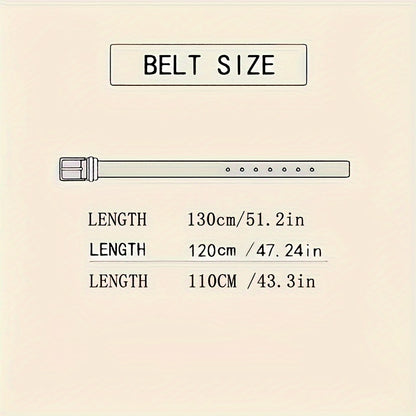 Leather Belt for Men - Automatic Buckle, No-Tooth Design, One-Hand Closure, Formal & Casual, 3 Sizes, Black/Silver/Gold, Business Office Gift