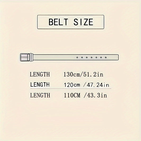 Leather Belt for Men - Automatic Buckle, No-Tooth Design, One-Hand Closure, Formal & Casual, 3 Sizes, Black/Silver/Gold, Business Office Gift