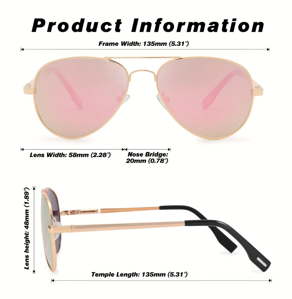 Men Women Polarized Sunglasses, Stylish Shades 59 MM, Driving, Outdoor Activities
