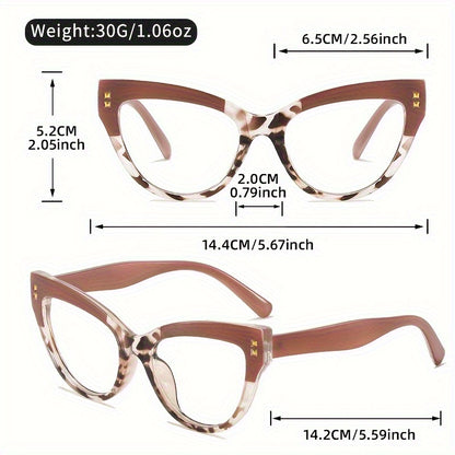 Reading Glasses 3-Pack Metal Hinge Minimalist Color Block Design Elegant Presbyopia Frames for Women Magnification +100 to +400 Fashion Gift Eyewear