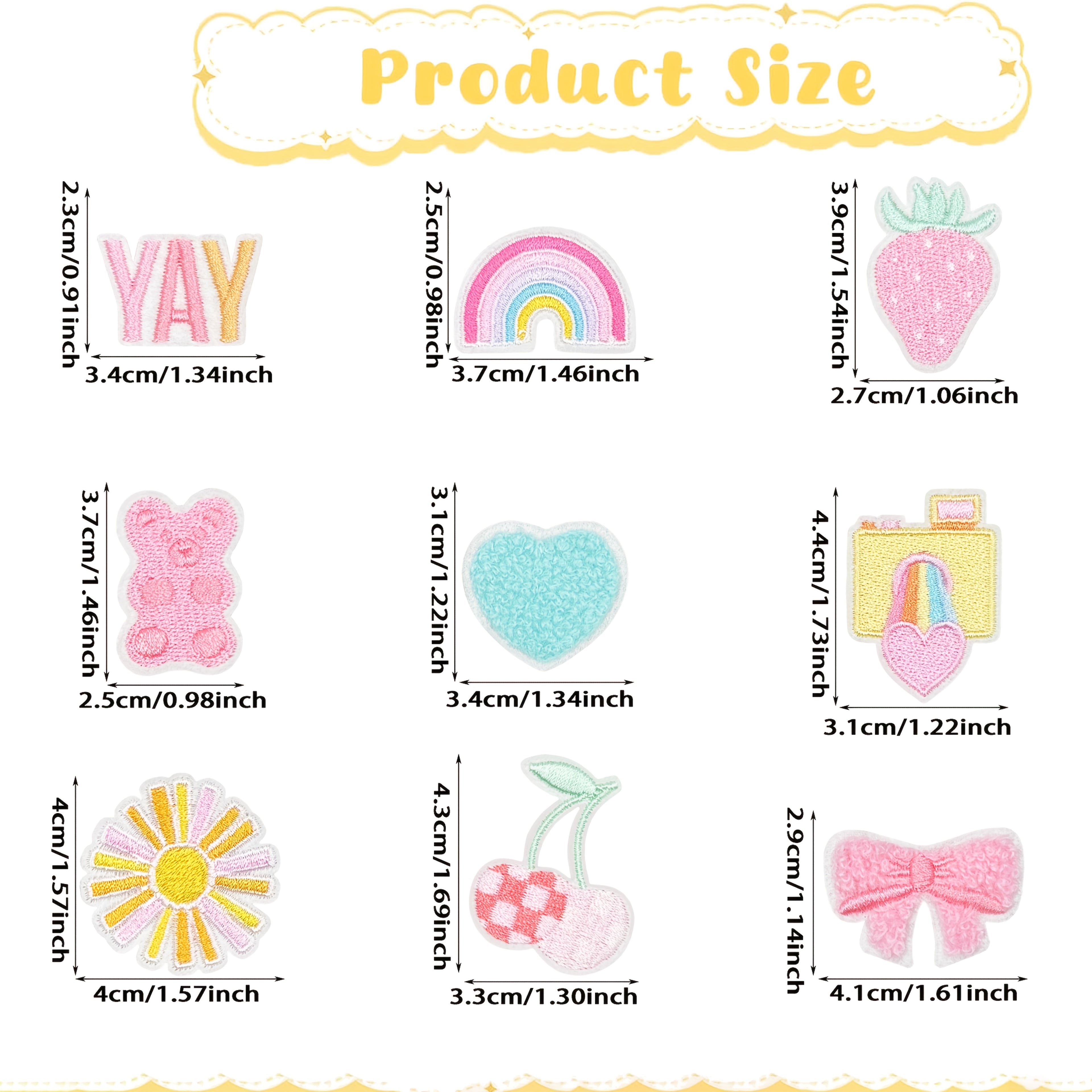 27pcs Set of Adorable Pink Sun And Rainbow Fabric Patches for Ironing, Featuring Retro Embroidery. Perfect for Crafts, These Decorative Stickers Are Ideal for Clothing, Jeans, Backpacks, Denim Jackets, Dresses, And Hats