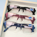 3pcs of Fashionable Colored Reading Glasses Unisex - 1.0 to 4.0 Degree Adjustment, Lightweight And Comfortable Design
