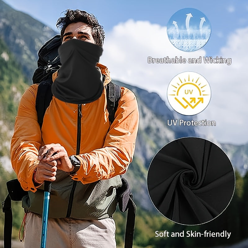 12Packs Sun Face Mask Cooling Neck Gaiter Balaclava Bandana for Men Women Scarf Breathable Neck Gaiter Face Scarf Mask Sun Bandana Running Windproof Bandana for Men Women Hiking, Cycling, Sports, Fishing