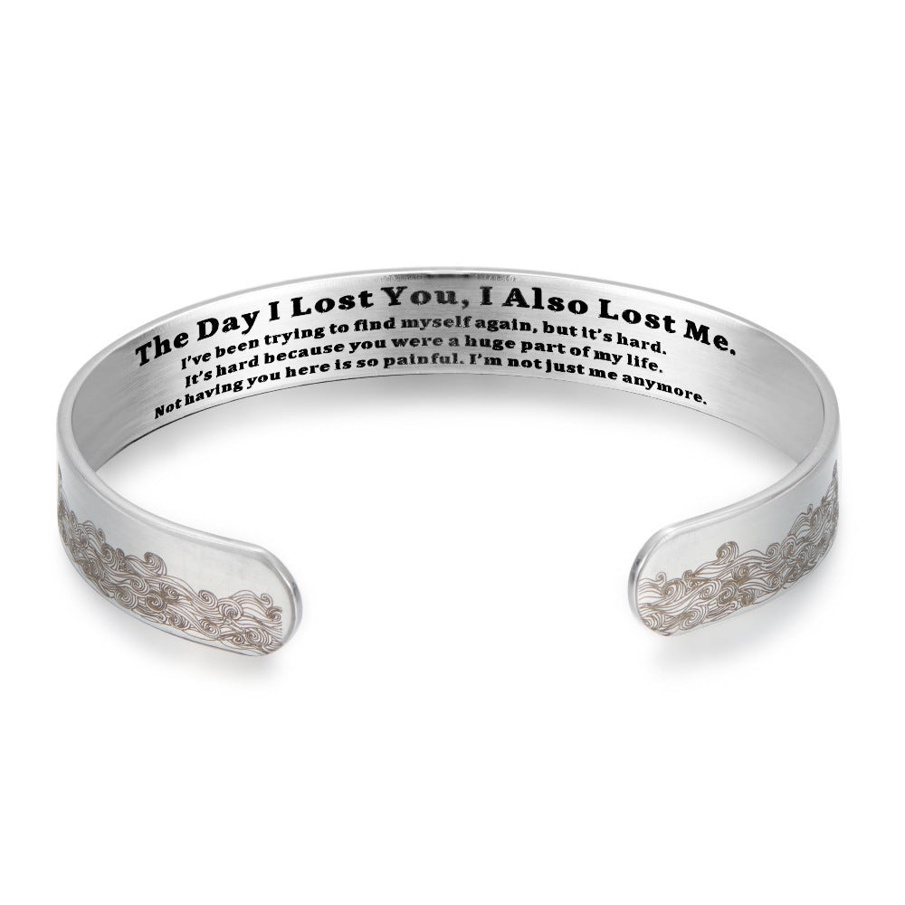 Pet Memorial Bracelet for Women - Adjustable C-Shape Open Cuff Bracelet, Sympathy Gift for Loss of Pet Dog Cat Animal Lover, Commemorative Jewelry for Pet Remembrance Anniversary Silver