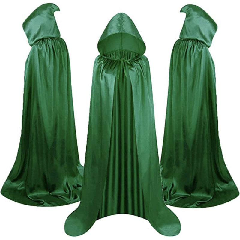 Halloween Hated Black Death Cape, 59.06inch, No Assembly/ Electricity Required, Festive Adult Party, Horror House, Carnival, Halloween Party Decoration Supplies, Gothic Style, Cosplay Lovers