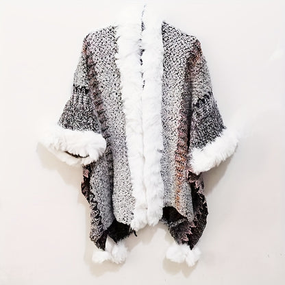 Capes & Cloaks - Women's Cape Shawl Velvet Cloak Ethnic Style Cardigan Wrap for Travel - product detail view 10