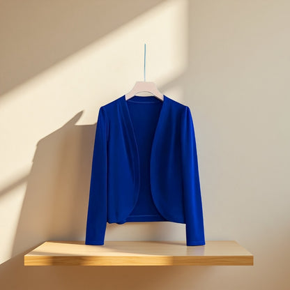 Cardigan Shawl - for Women - Long Sleeve Open Front Solid Color Lightweight Cover-Up - product detail view 9