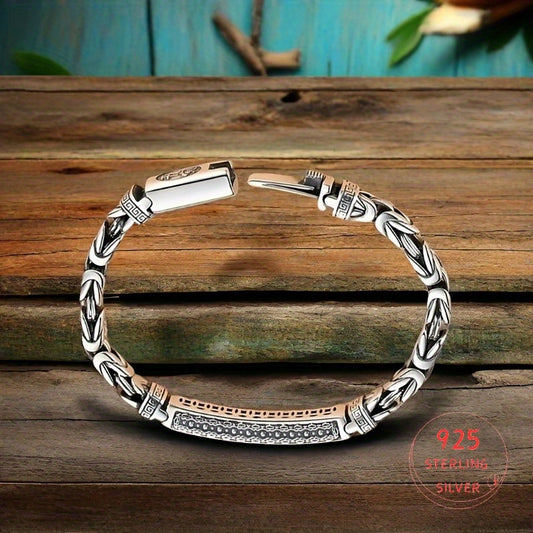 [925 Pure Silver Bracelet] S925 Sterling Silver  Bracelet, a Modern and Light Luxury Style Bracelet for Women, Elegant and Versatile