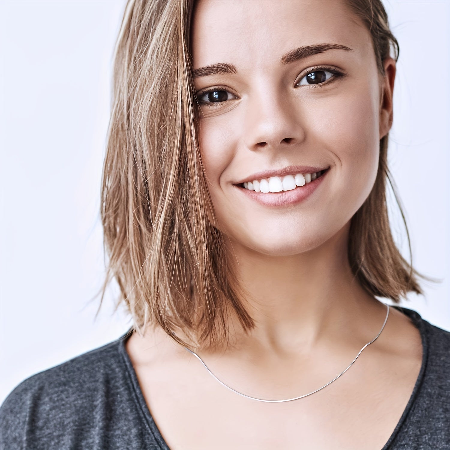 S925 Sterling Silver Women'S Necklace - Box Chain with Lobster Clasp, Dainty & Durable | Perfect for Pendants, 16-24 Inches Adjustable | Women'S Jewelry, Teen Trendy Accessory, Chain/Necklace | Christmas Gift | Local Warehouse
