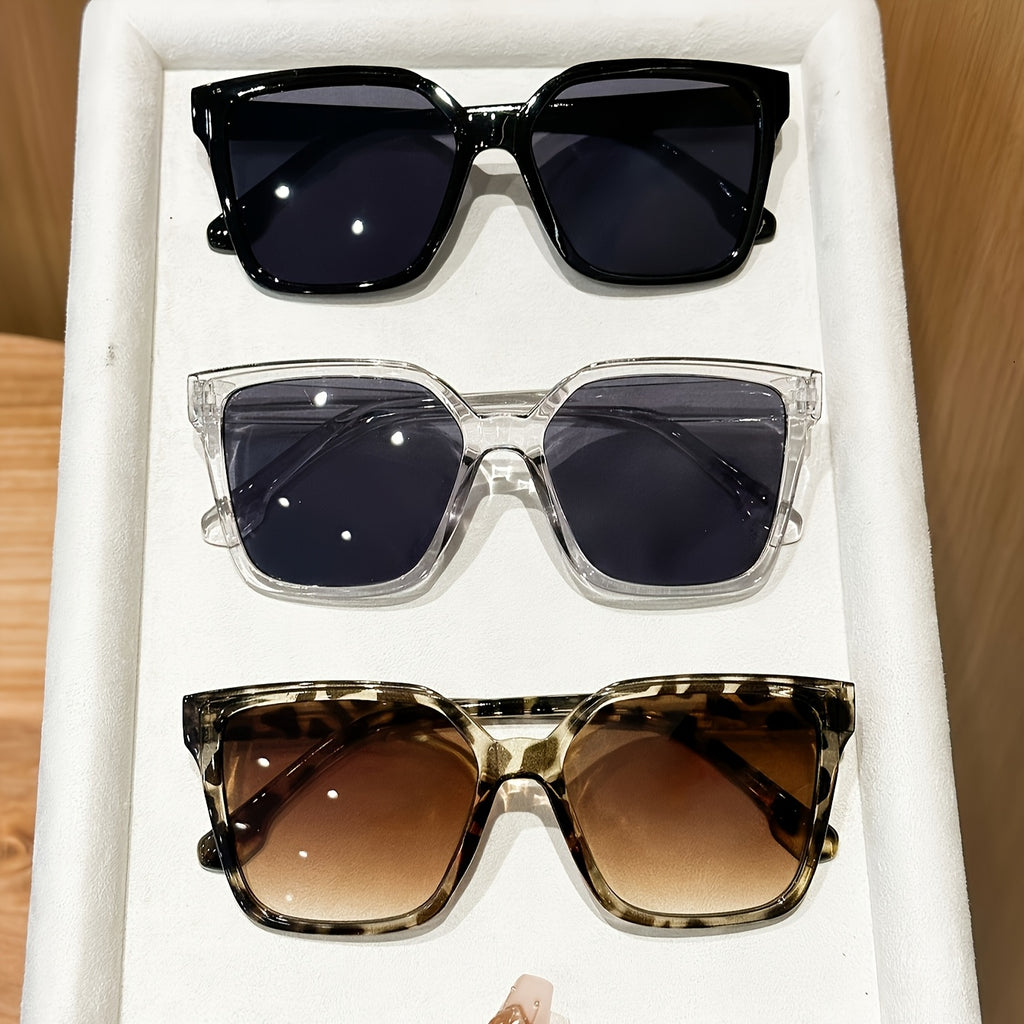 1/ 3-Pack Women's Double-Bridge Casual Fashion Glasses | Minimalist Daily Essentials