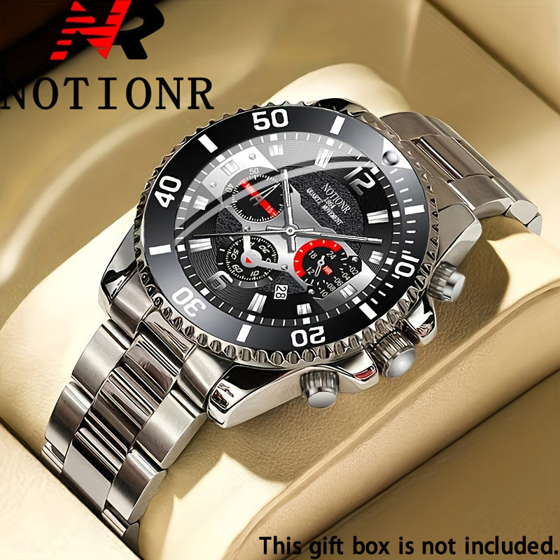 NOTIONR Watches For Men, Business Mens Watches, Quartz Men Watches, Versatile Watch Pairing Combination, Calendar Adjustable, Gifts For Oneself, Reloj Para Hombre.