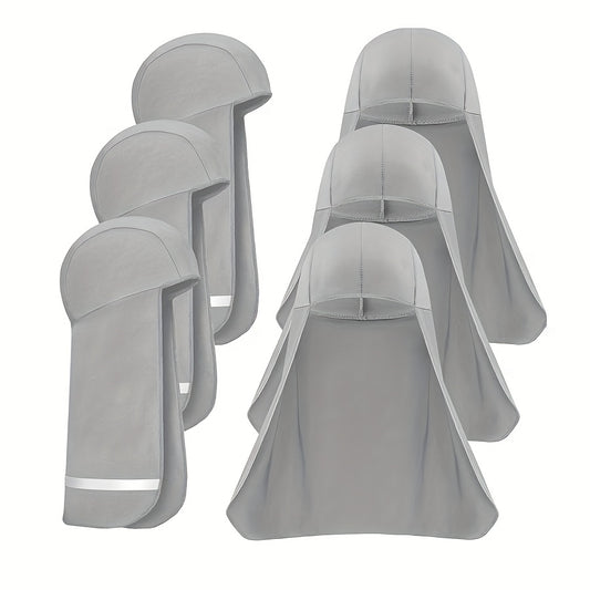 6pcs Hard Hat Sun Shade Cooling Skull Cap Neck Shade Sun Protector Skull Cap Liner For Men Women Outdoor Working