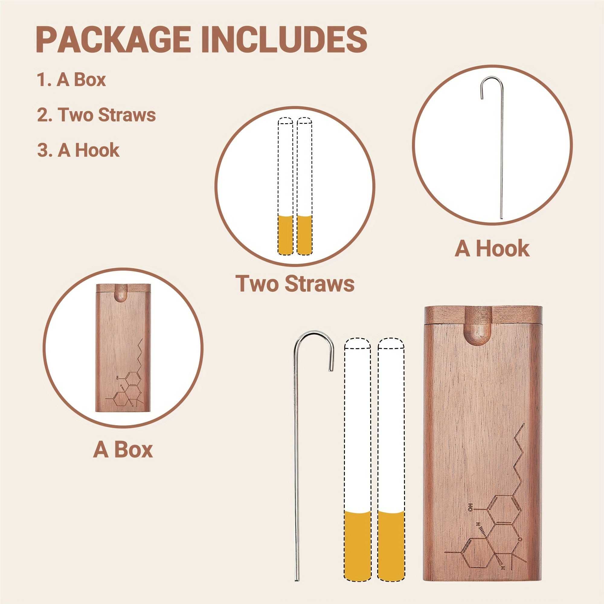 [Father's Day Gift] Wooden Cigarette Case, Storage Box For Men, Father's Day Gift