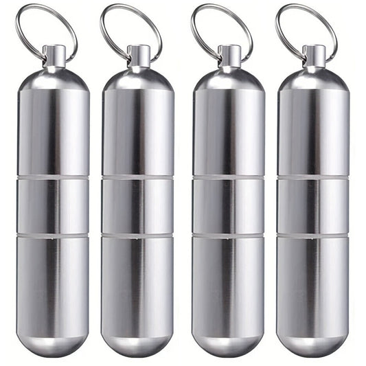 Cigarette Case - Mini Portable Holder 4 Pack Aluminum Alloy Slim Pocket Tube with Keychain - main product view