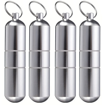 Cigarette Case - Mini Portable Holder 4 Pack Aluminum Alloy Slim Pocket Tube with Keychain - product detail view 6