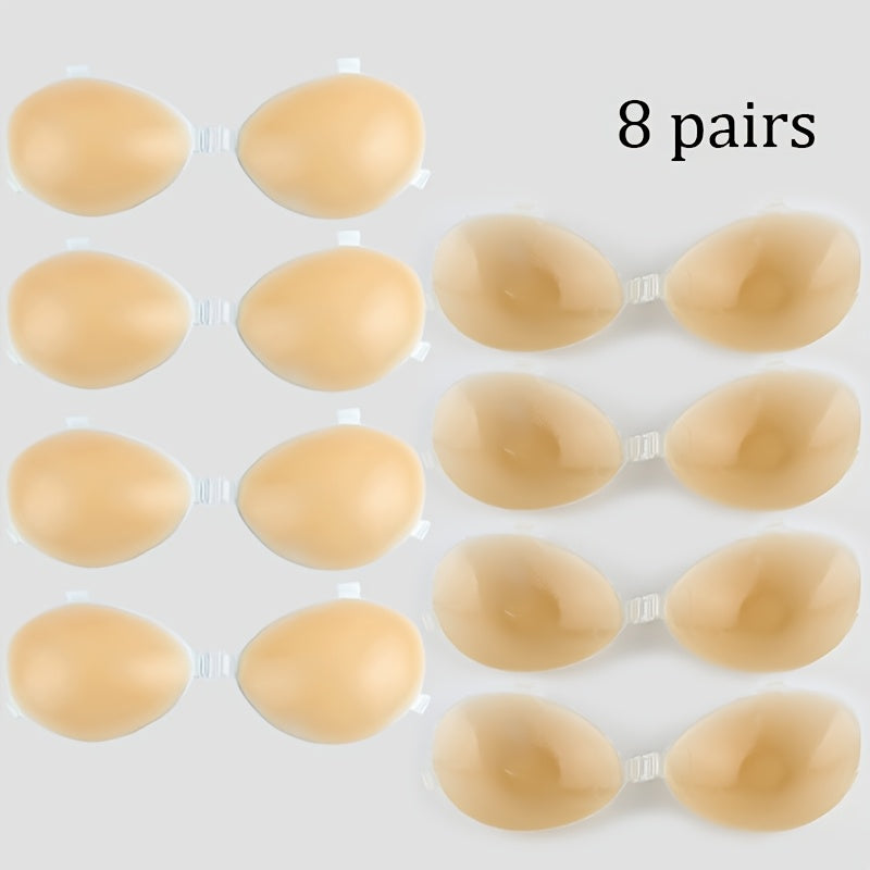 Collection of Adhesive Bras in 4 6 8pcs Designed for a Secure Fit with Backless – view 5