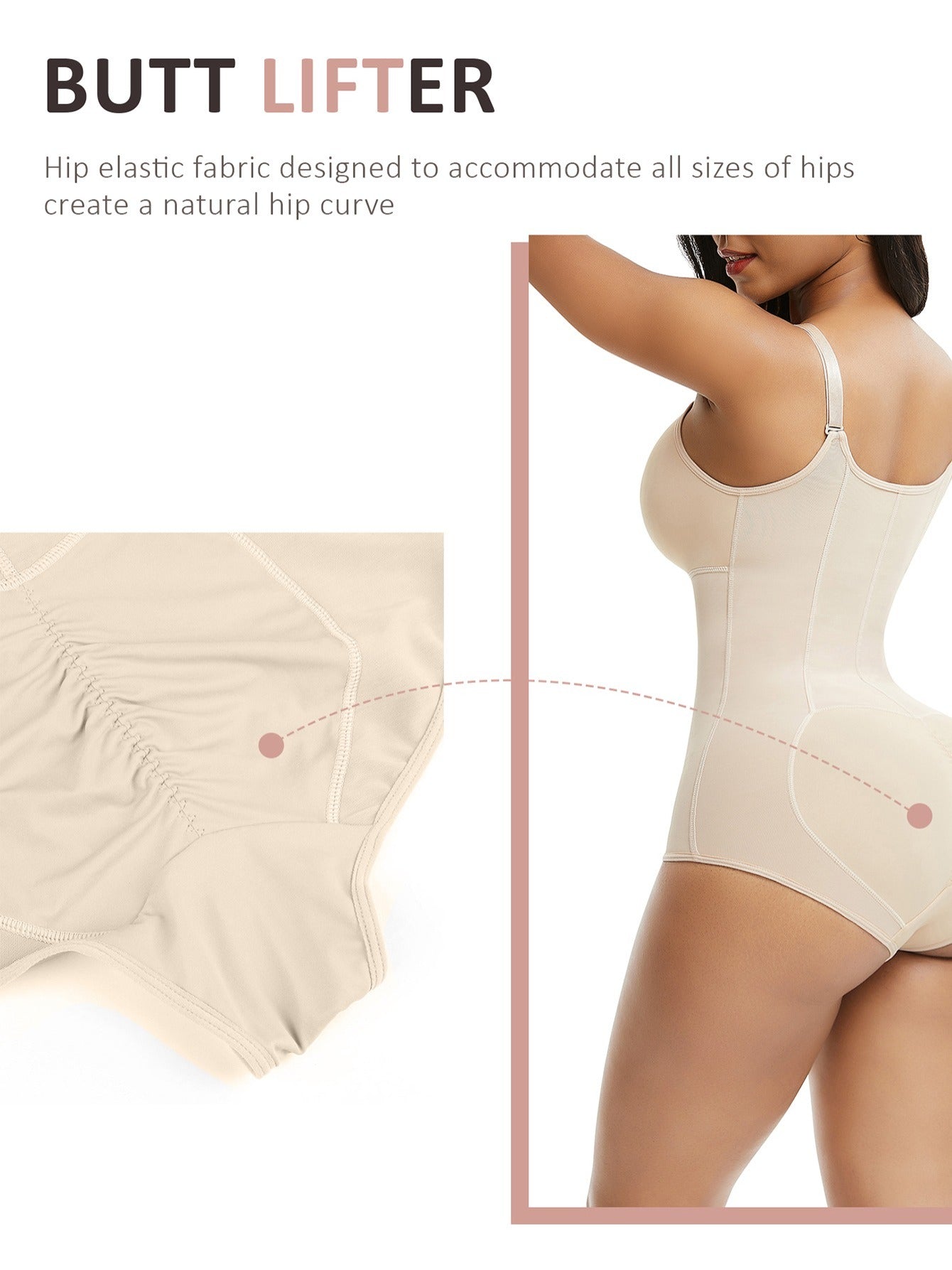 Colombianas Body Shaper Tummy Control Shapewear Zipper Full Bust Corset Bodysuits – view 6