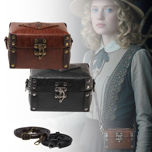Costume Accessories - Alchemist Bag Medieval Vintage Messenger Bag with 12 Cork Potion Bottles - main product view