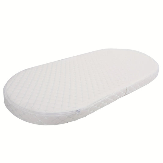 Crib Mattress - Waterproof Breathable Oval-Shaped Bassinet – main product image