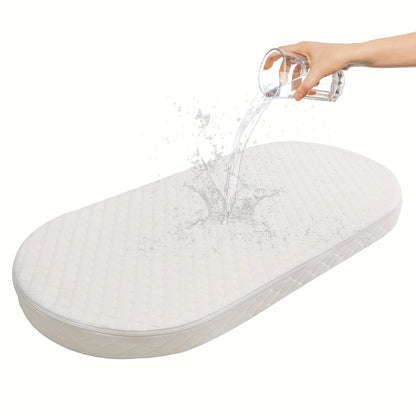 Crib Mattress - Waterproof Breathable Oval-Shaped Bassinet – view 2