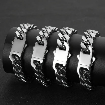 Cuban Link Chain Necklace - Bracelet Men 14mm Miami Hip Hop Chunky Thick for Men Boys Streetwear - product detail view 10
