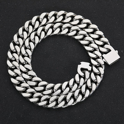 Cuban Link Chain Necklace - Bracelet Men 14mm Miami Hip Hop Chunky Thick for Men Boys Streetwear - product detail view 15