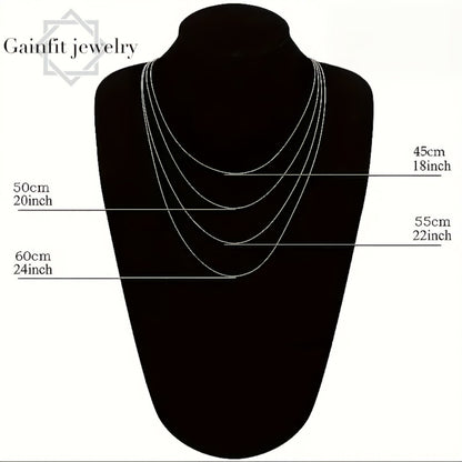Cuban Link Chain Necklace - S925 Sterling Silver Hypoallergenic Non-Tarnish Classic Hip Hop for Women - product detail view 4