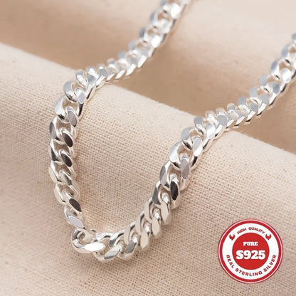 Cuban Link Chain Necklace - S925 Sterling Silver 10mm - Heavyweight Handcrafted Thick for Men & Women - main product view