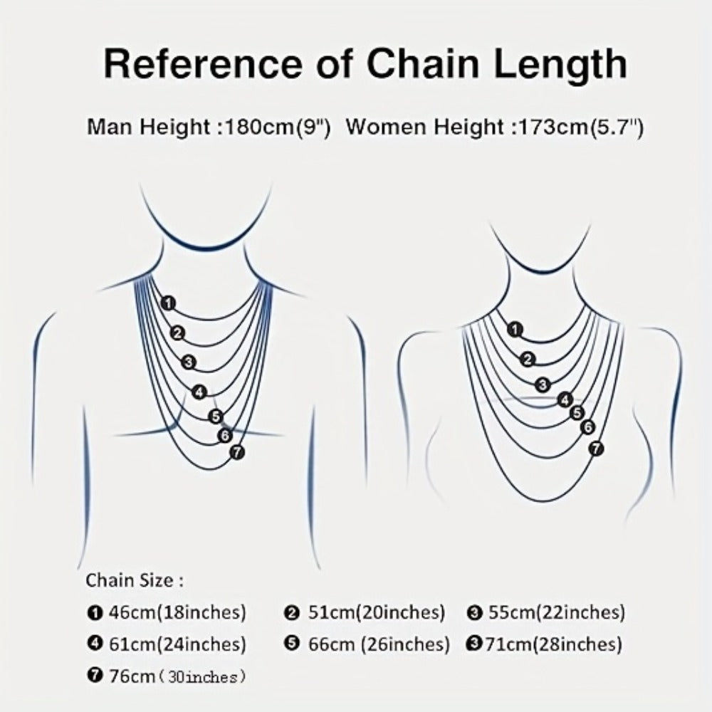 Cuban Link Chain Necklace - Set for Men Stainless Steel Bracelet 2pcs Button Detachable Design 8mm - product detail view 12