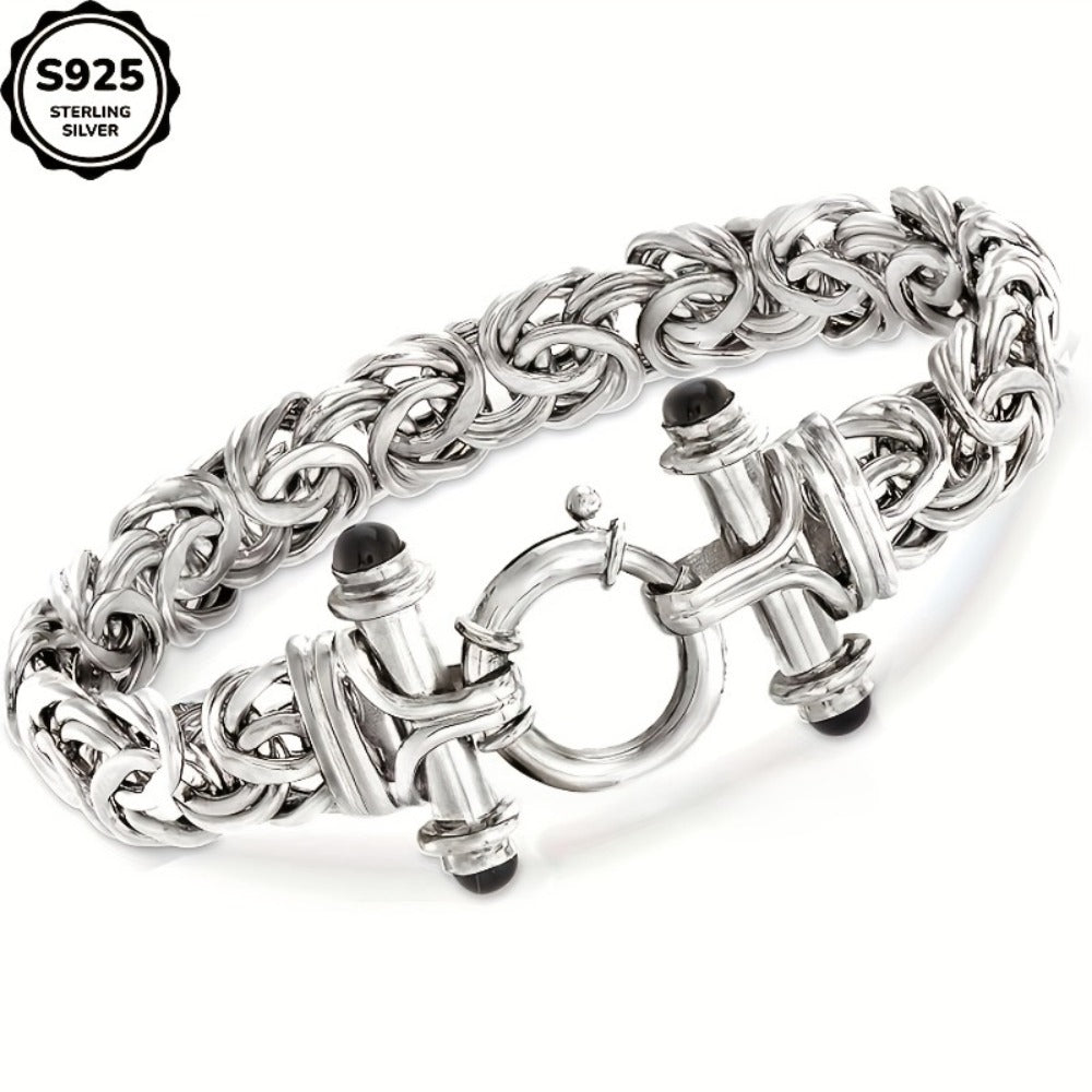 Cuff Bracelet - 925 Sterling Silver for Women Classic Elegant Bangle Gift Box Included - main product view