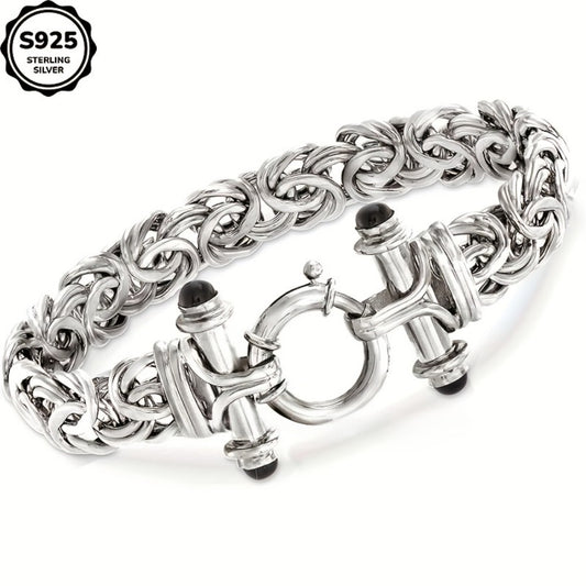 Cuff Bracelet - 925 Sterling Silver for Women Classic Elegant Bangle Gift Box Included - main product view