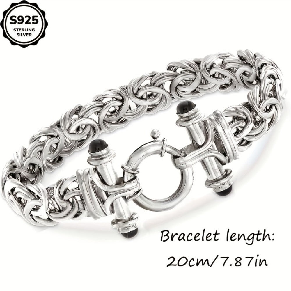 Cuff Bracelet - 925 Sterling Silver for Women Classic Elegant Bangle Gift Box Included - product detail view 6