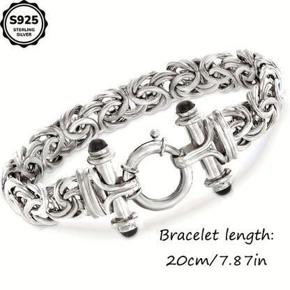 Cuff Bracelet - 925 Sterling Silver for Women Classic Elegant Bangle Gift Box Included - product detail view 6
