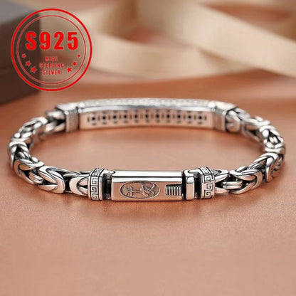 Cuff Bracelet - Sterling Silver for Women 925 Vintage Bohemian Bangle Open Adjustable - product detail view 8