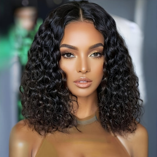 Curly Wig - Brazilian Short 14 Inch No Glue Soft Breathable Synthetic Hair , Naturally - main product view
