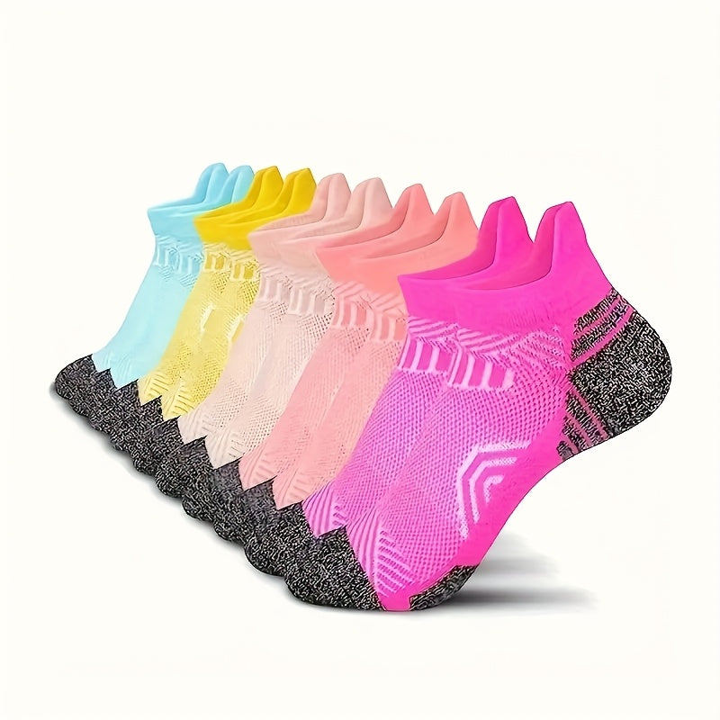 Cushioned Low-Cut Sports Socks - 10/15-Pair Options - Breathable low-cut design with thick – view 4