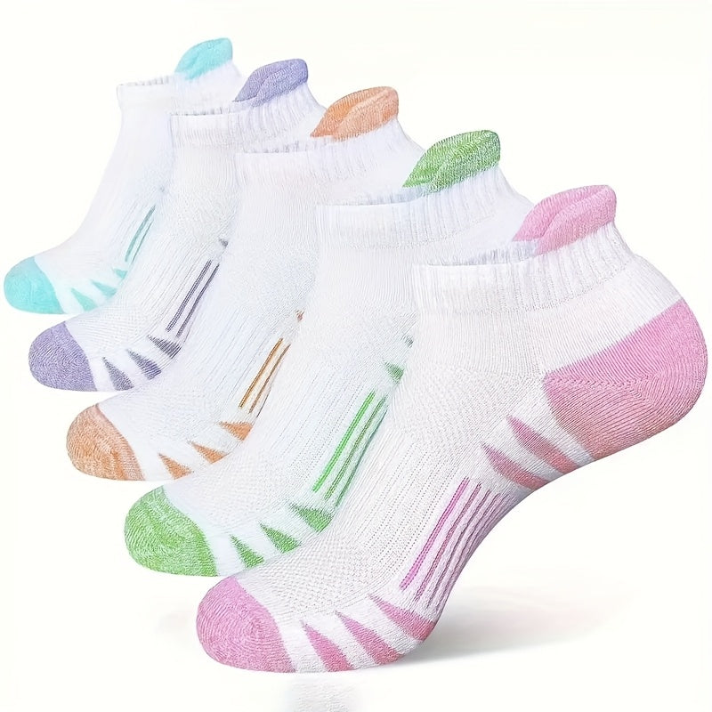 Cushioned Low-Cut Sports Socks - 10/15-Pair Options - Breathable low-cut design with thick – view 5