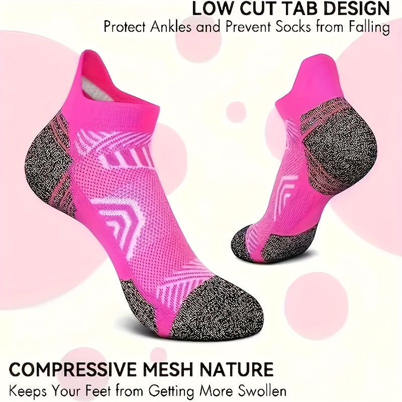 Cushioned Low-Cut Sports Socks - 10/15-Pair Options - Breathable low-cut design with thick – view 6