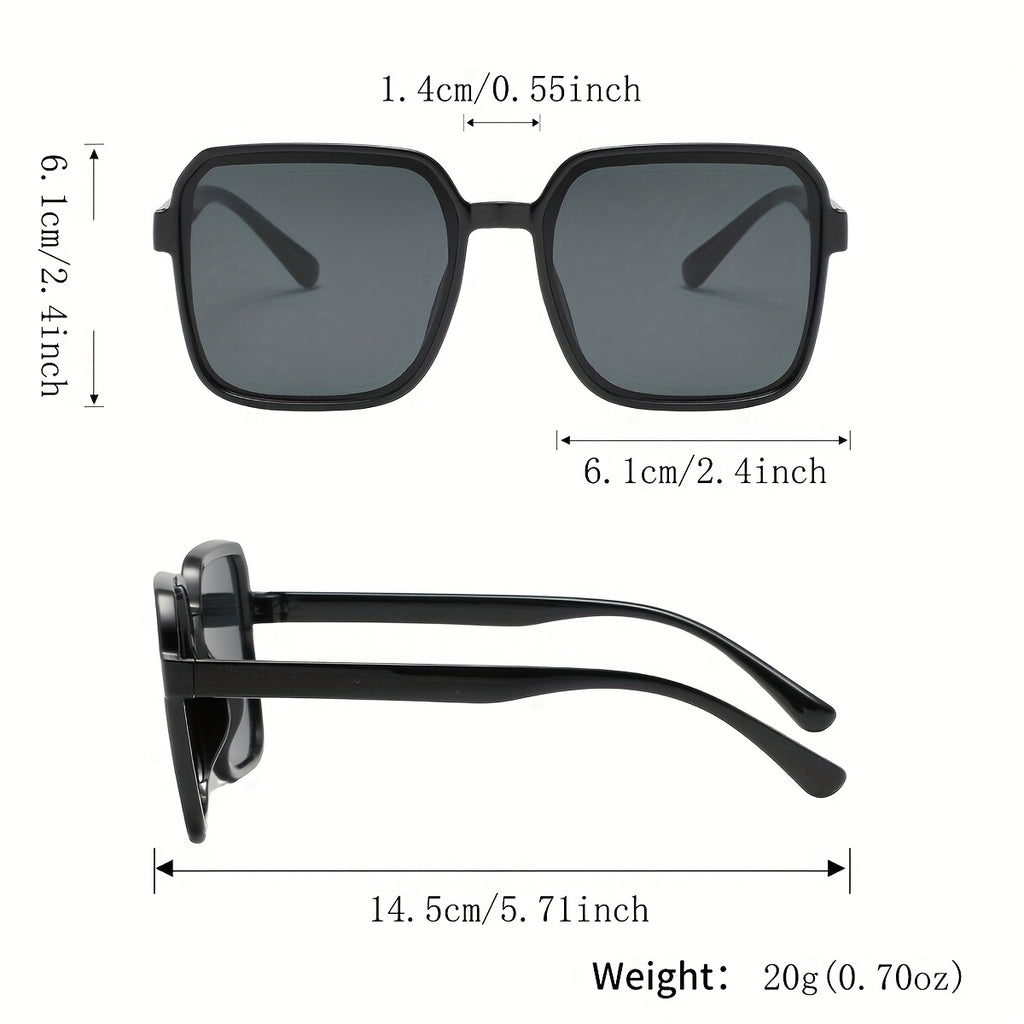 14pcs Women's Square Frame Set | Stylish And Minimalist Casual European & American Trendy Glasses with Durable Pc Frames And Tinted Lenses, Perfect for Parties And Gatherings