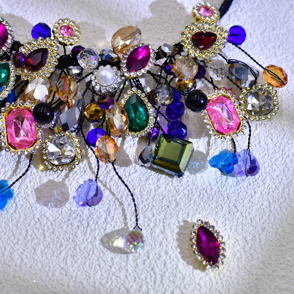 1pc of a Vibrant Rhinestone Tiara Headband Ideal for Weddings, Parties, Carnivals, And Valentine'S Day Hair Adornments