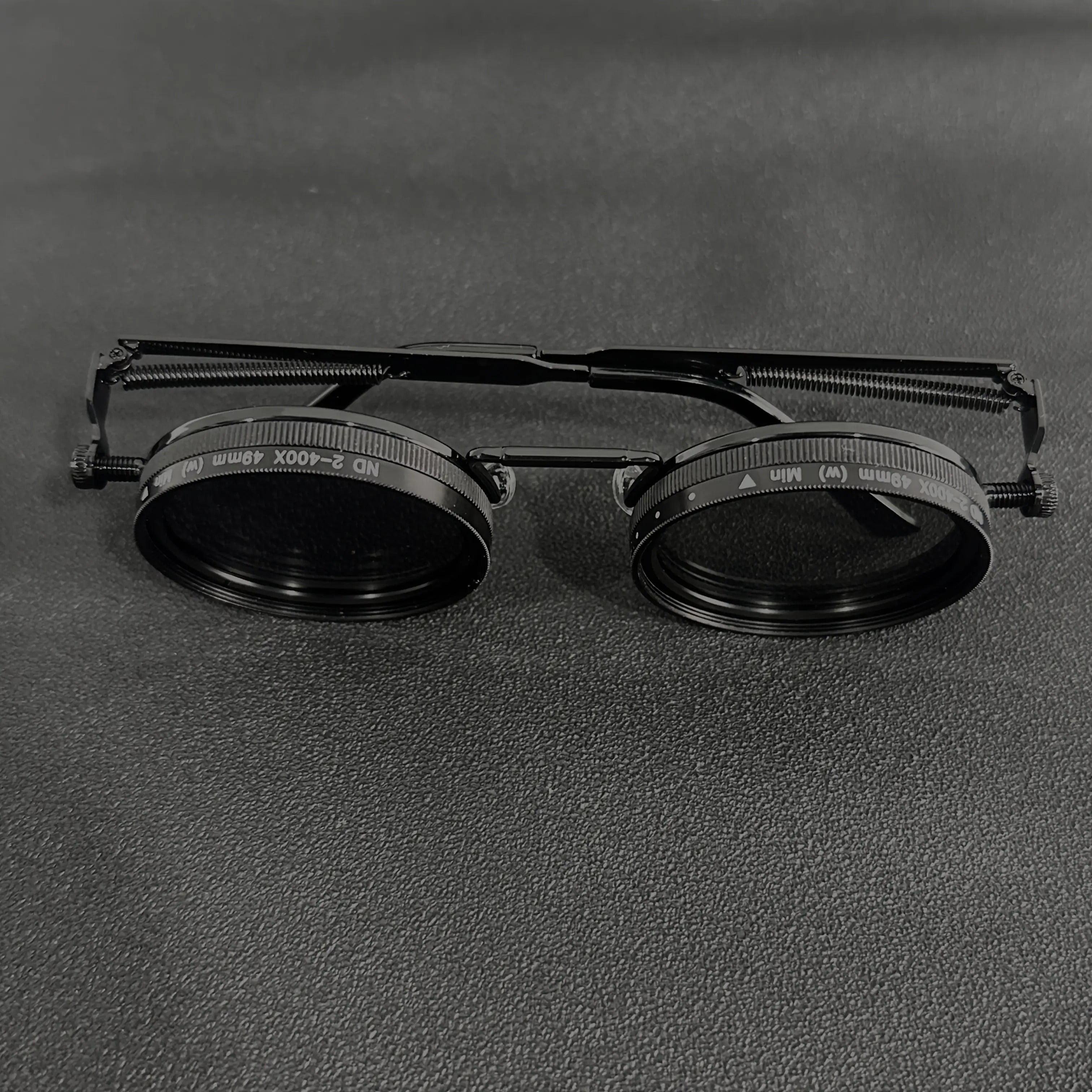 Men'S Vintage Steampunk Spin Fashion Glasses - Adjustable Brightness, Alloy Frames and Black/Grey Gradually changing Lenses, Interchangeable Lens System for Parties, Casual Wear - Bohemian Eyewear Accessories (Not Glasses), Without Battery