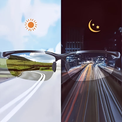 Night Vision Glasses 2 Pack Anti-Glare Driving Half Frame TAC Lens for Men Women – Yellow Tinted Headlight Glare Reduction, Lightweight Unisex Night Driving Gift